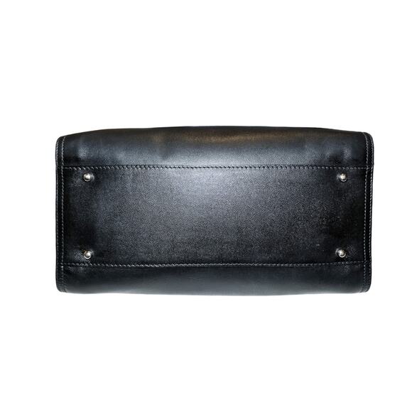 CHANEL Deauville Black Caviar Leather Studded Logo Large Shopping Tote Bag SHW - Picture 8 of 15